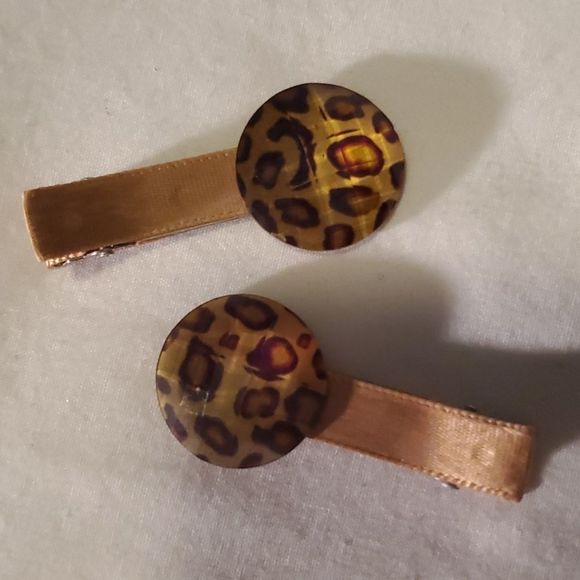 NEW CHEETAH PRINT EMBELLISHED PIGGY SET - Picture 1 of 1